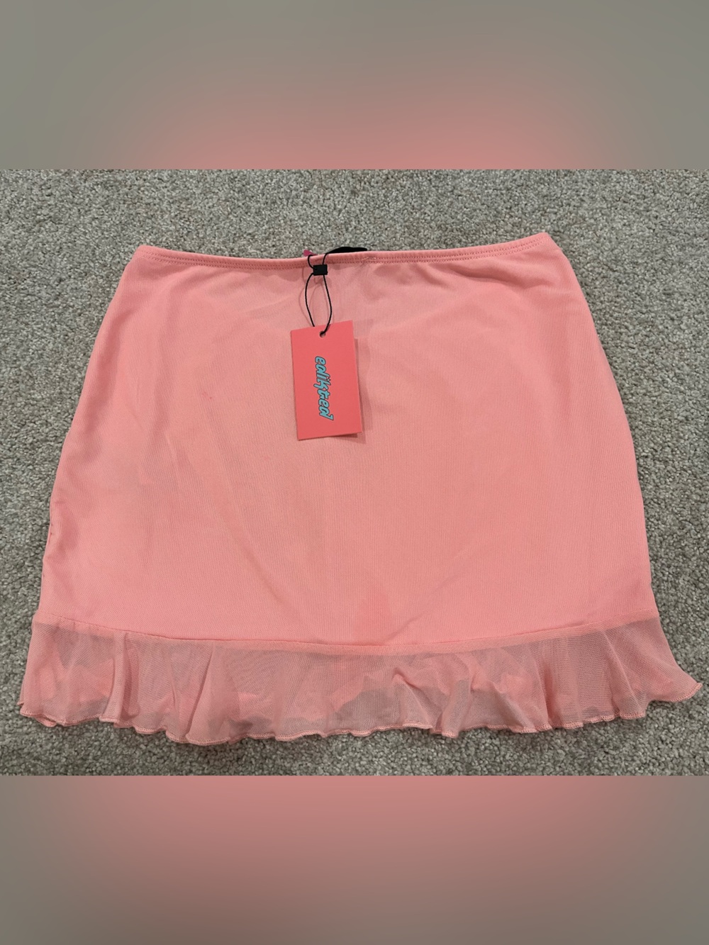 Edikted Pink Ruffle Mini Skirt - Picture 2 of 2